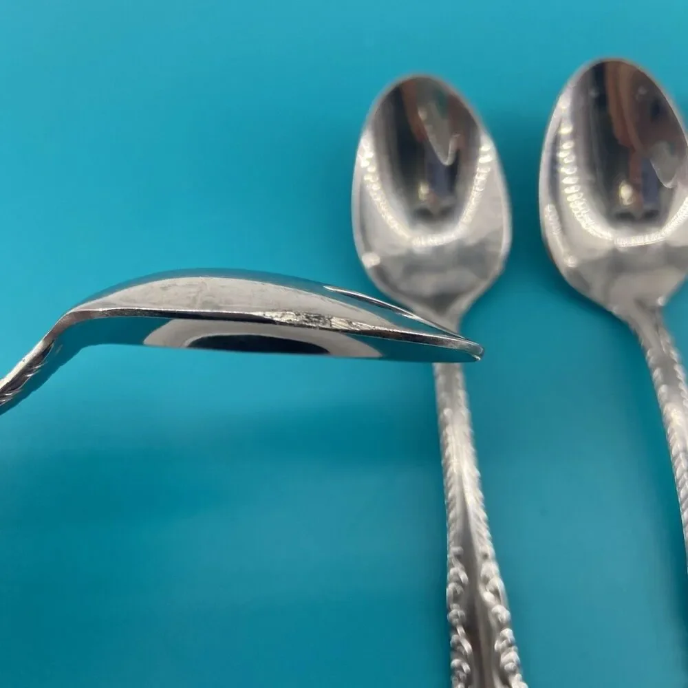 4 Reed & Barton Select LOUIS PHILLIPE Stainless Tea Spoons 6 3/8